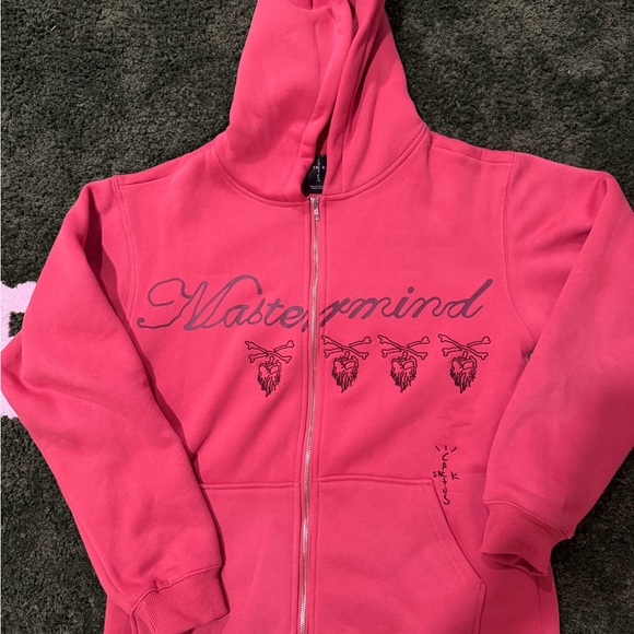 Cactus Jack x Mastermind Red skull zip up
